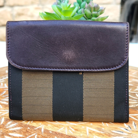 Fendi Pequin Double Snap Wallet - Picture 3 of 10